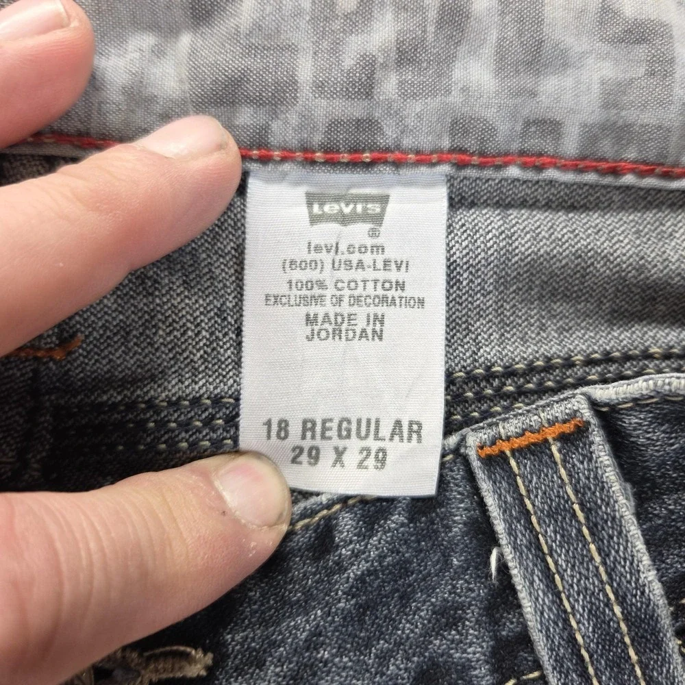 Vintage Levis Carpenter Pants Womens 29x29 Blue Dark Wash Cargo Zip Fly